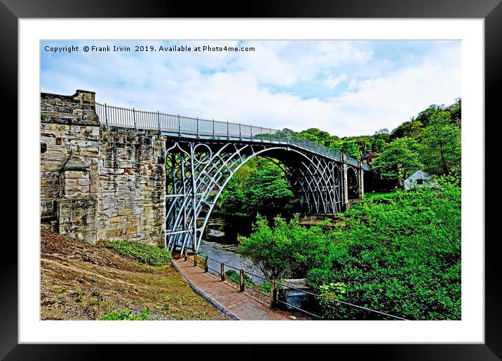 Iron Bridge Gorge Framed Mounted Print by Frank Irwin