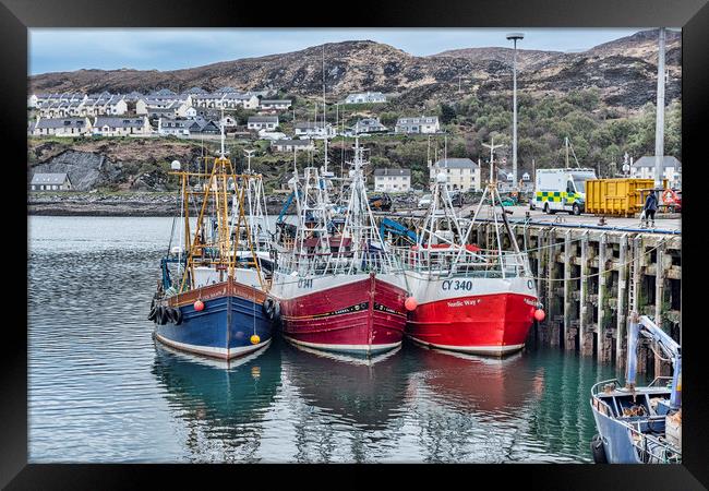 Mallaig Boats Framed Print by Valerie Paterson
