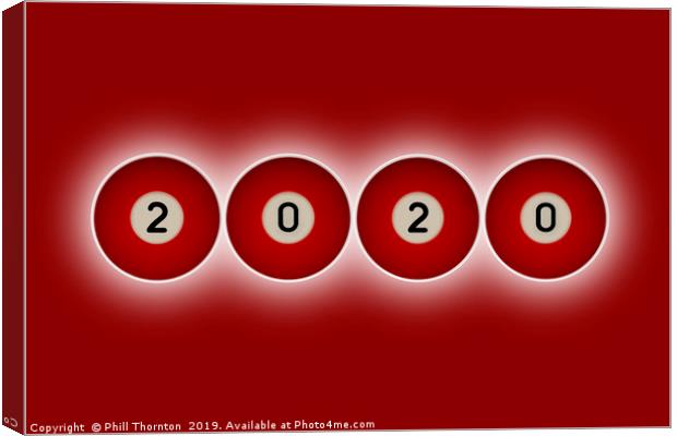 2020 red balls Canvas Print by Phill Thornton