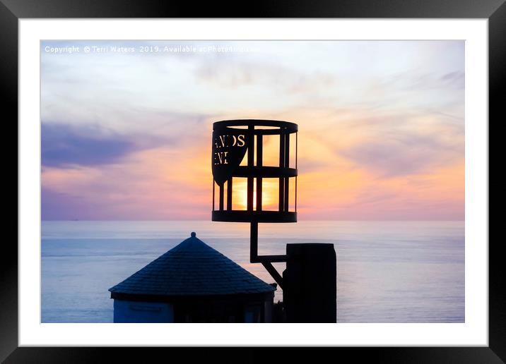 Sunset At Land's End Hut Framed Mounted Print by Terri Waters