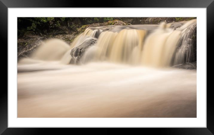 Benmore Cascade Framed Mounted Print by Ronnie Reffin