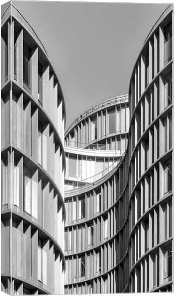 Copenhagen Axel Towers Fine Art Curves Canvas Print by Antony McAulay