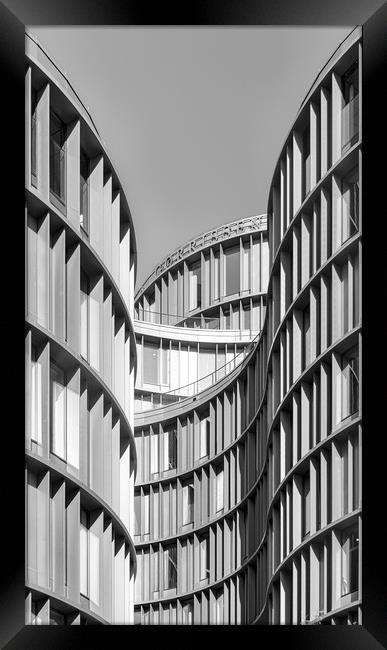 Copenhagen Axel Towers Fine Art Curves Framed Print by Antony McAulay