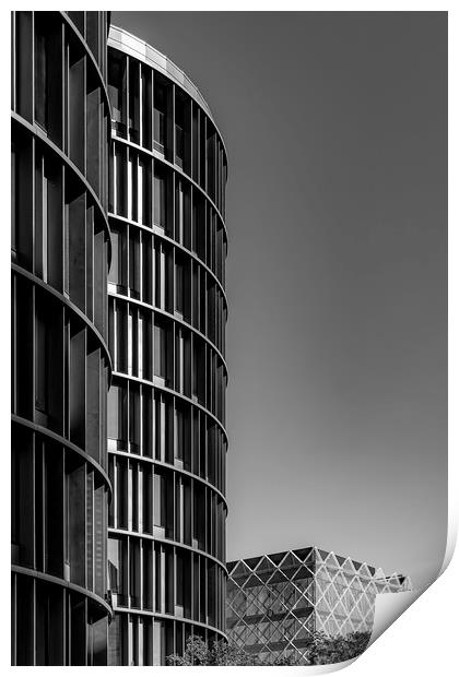 Copenhagen Axel Towers Side On Print by Antony McAulay