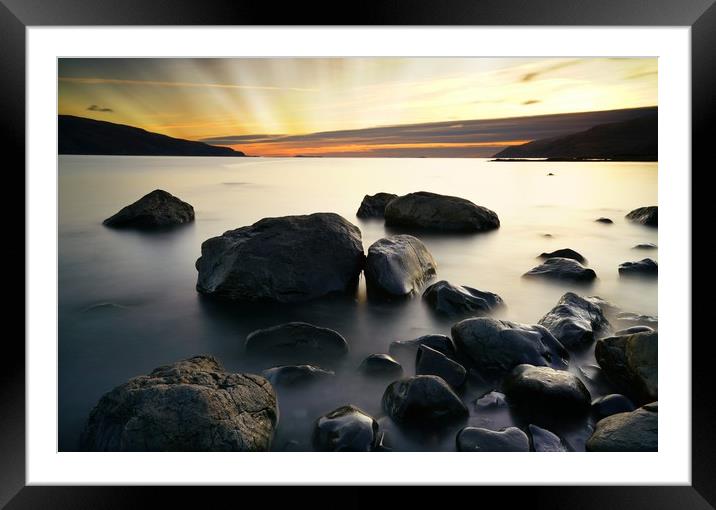 Lochbuie at sunset Framed Mounted Print by JC studios LRPS ARPS