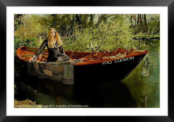 The Lady of Shalott Framed Mounted Print by Samantha Higgs
