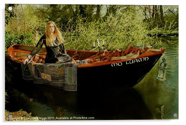 The Lady of Shalott Acrylic by Samantha Higgs