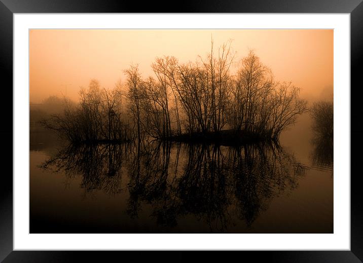 Still Waters Framed Mounted Print by Chris Manfield