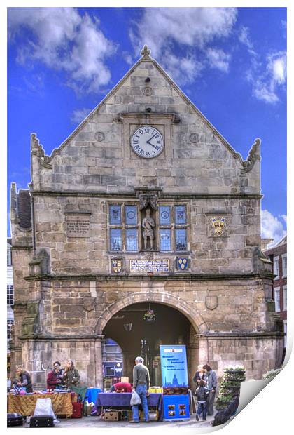 Shrewsbury Old Market Hall Print by David French