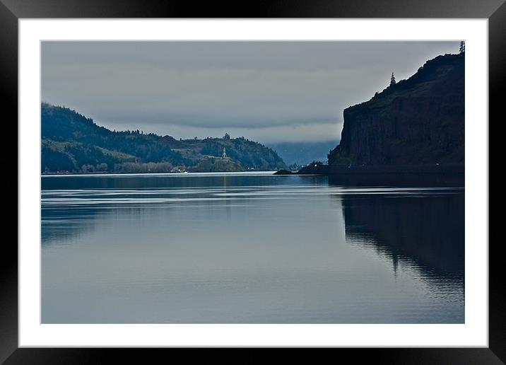 The Columbia River Framed Mounted Print by Irina Walker