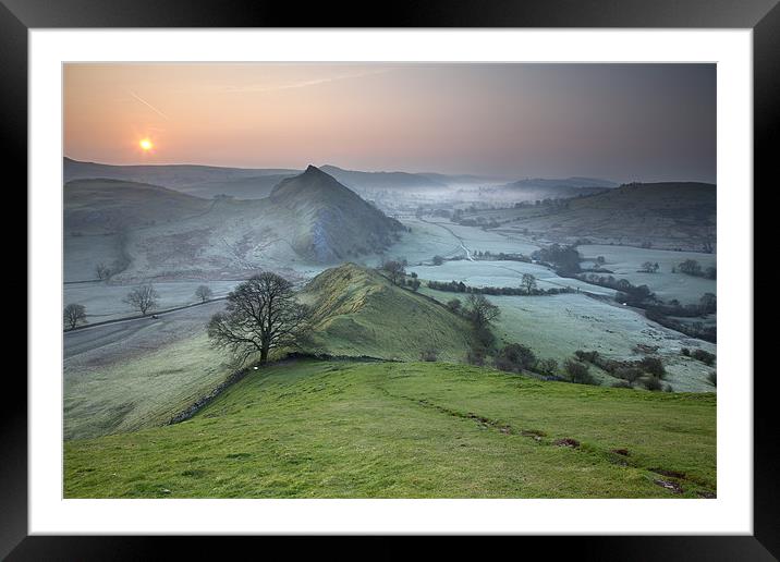 Dawn Over Parkhouse Hill Framed Mounted Print by Steve Glover