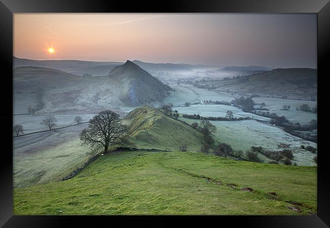 Dawn Over Parkhouse Hill Framed Print by Steve Glover