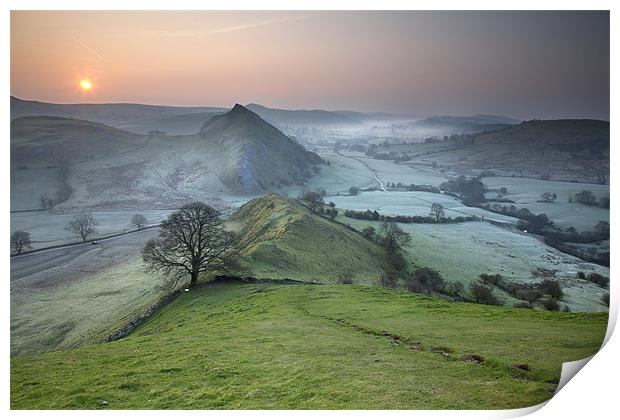 Dawn Over Parkhouse Hill Print by Steve Glover