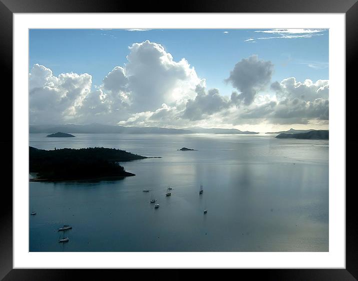 The Whitsunday Islands, Queensland, Australia Framed Mounted Print by Serena Bowles