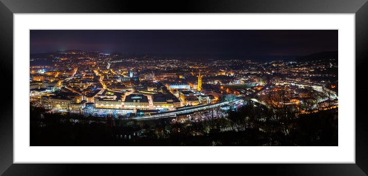 City of Bath panorama  Framed Mounted Print by Dean Merry