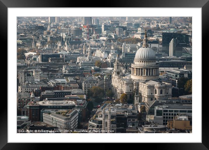 St Paul's Cathedral Framed Mounted Print by Robert Likovszki
