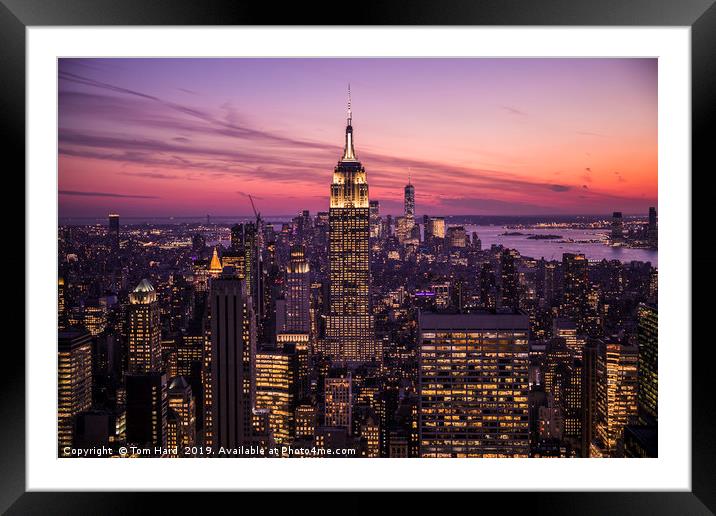 Empire State of Mind Framed Mounted Print by Tom Hard