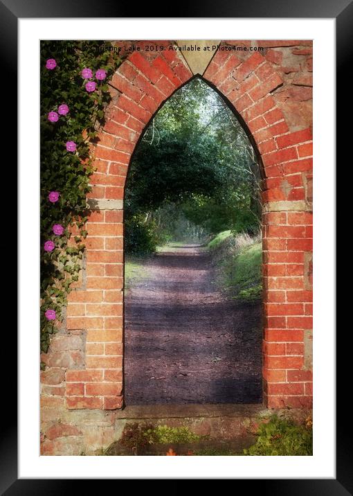 Follow The Path Framed Mounted Print by Christine Lake
