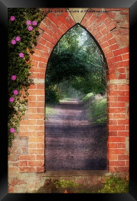 Follow The Path Framed Print by Christine Lake