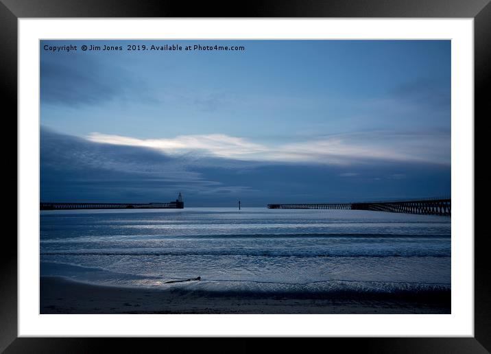 The start of a new blue day Framed Mounted Print by Jim Jones
