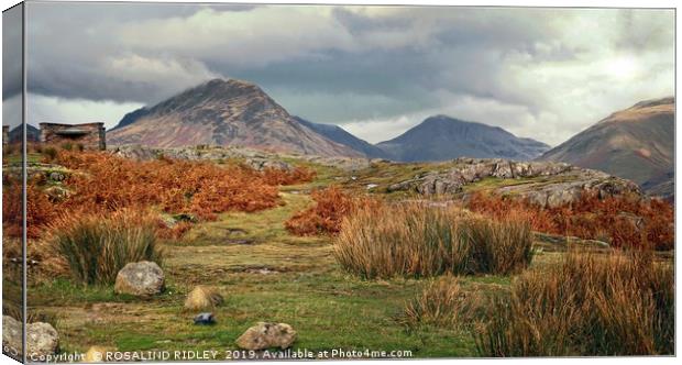"Storm clouds at Wasdale" Canvas Print by ROS RIDLEY
