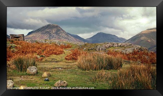 "Storm clouds at Wasdale" Framed Print by ROS RIDLEY