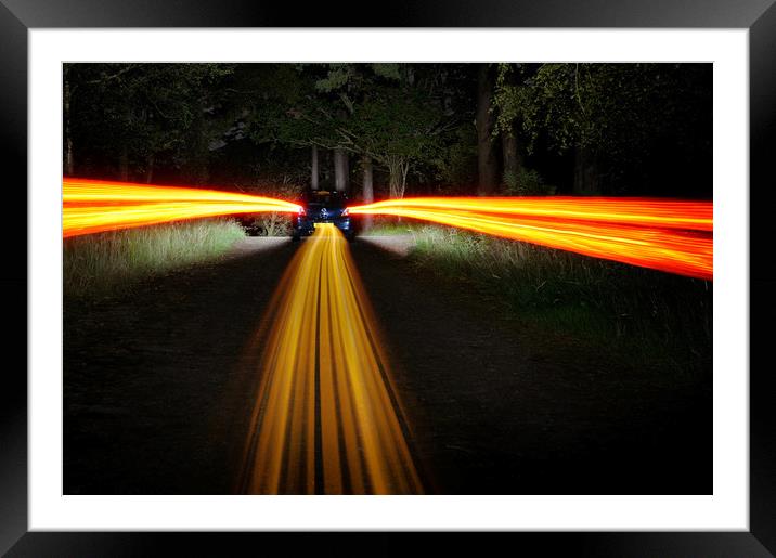 Middle Of The Road Framed Mounted Print by Ronnie Reffin