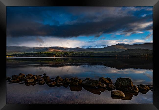 Snow Capped Cairngorms Framed Print by Alan Sinclair