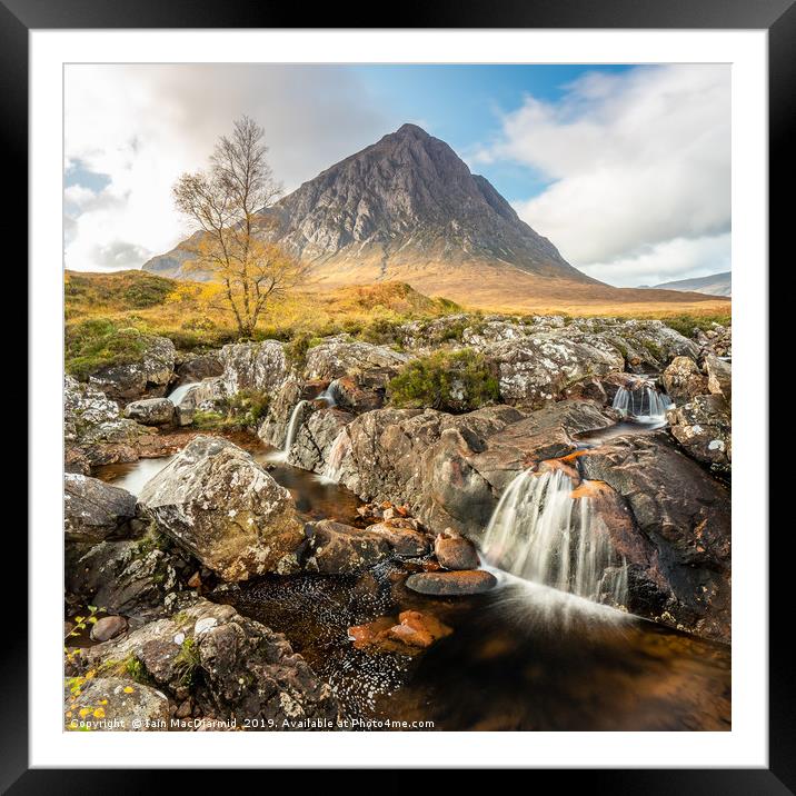 River Coupall Falls Framed Mounted Print by Iain MacDiarmid
