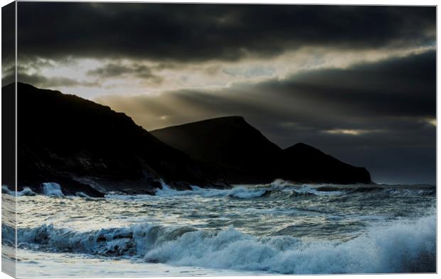 Crackington Haven, Cornwall. Canvas Print by Maggie McCall