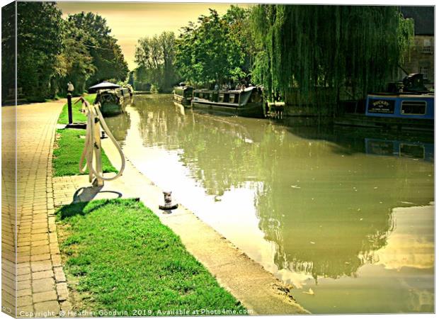 Canal Walk Canvas Print by Heather Goodwin