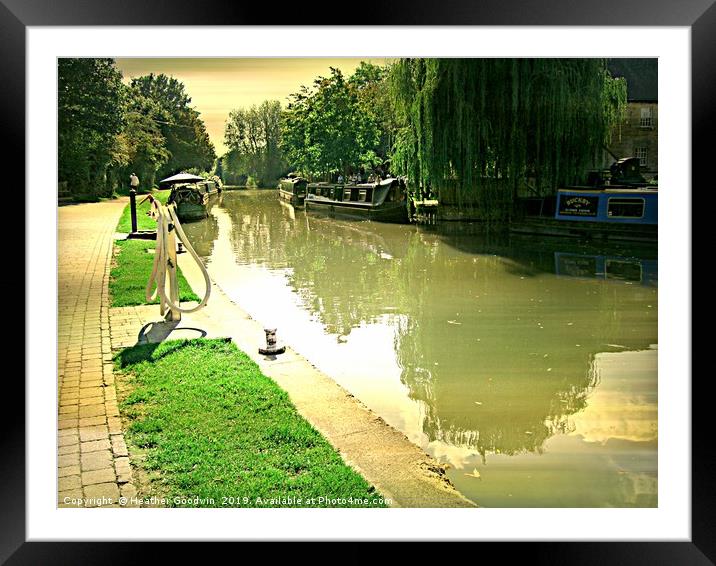 Canal Walk Framed Mounted Print by Heather Goodwin
