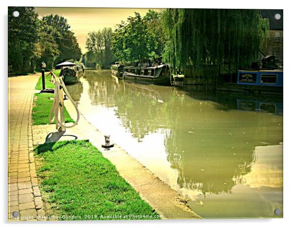 Canal Walk Acrylic by Heather Goodwin