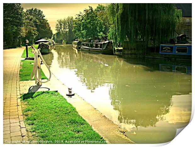 Canal Walk Print by Heather Goodwin