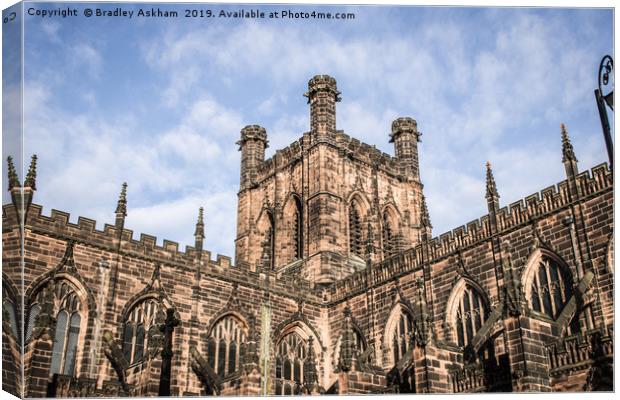 Chester Cathedral Canvas Print by Bradley  Askham