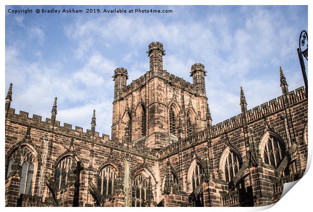 Chester Cathedral Print by Bradley  Askham