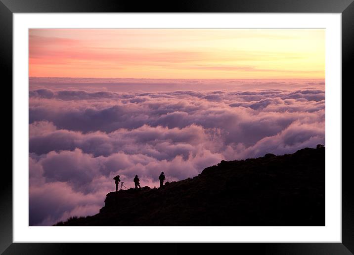 Above the Clouds Framed Mounted Print by Will Black