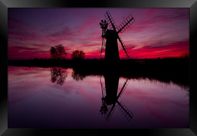 Stunning Norfolk Sunset Framed Print by Paul Macro