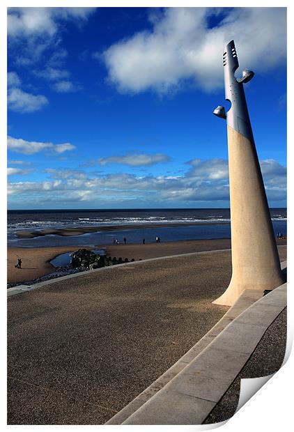 The New Cleveleys Blackpool Print by JEAN FITZHUGH