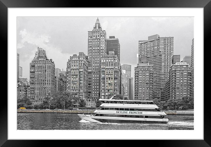New York New York Framed Mounted Print by Elaine Young