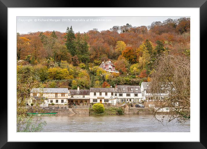 The Saracens Head in Autumn Framed Mounted Print by Richard Morgan