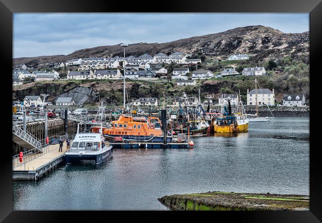 Mallaig Port Framed Print by Valerie Paterson