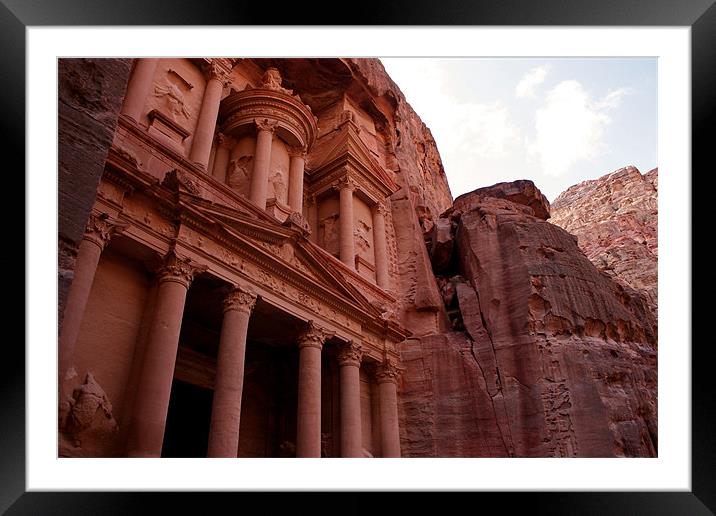 The Treasury, Petra Framed Mounted Print by David Gardener