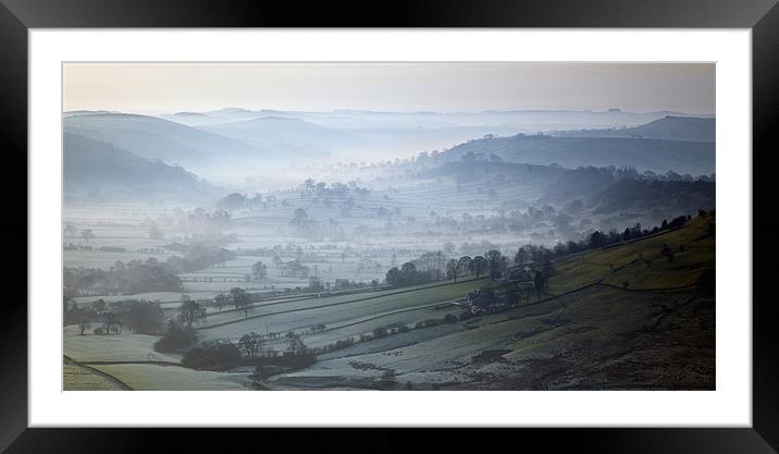 Dove Valley Mist Framed Mounted Print by Steve Glover