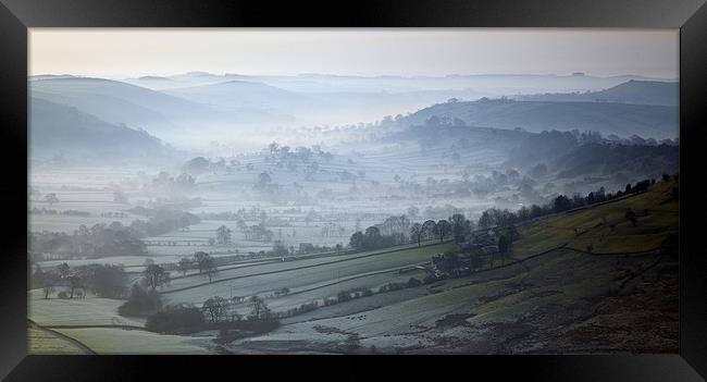 Dove Valley Mist Framed Print by Steve Glover