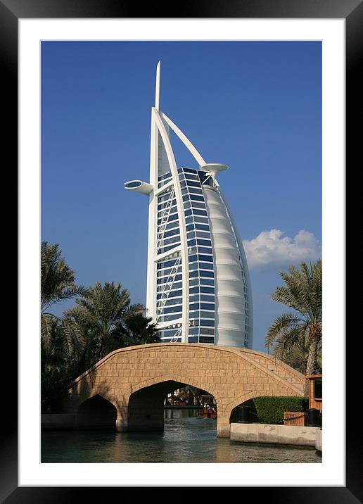 Burj al Arab, Dubai Framed Mounted Print by David Gardener