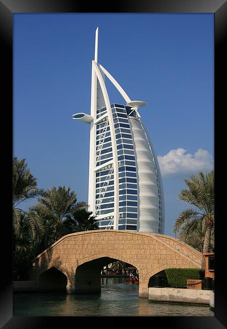 Burj al Arab, Dubai Framed Print by David Gardener