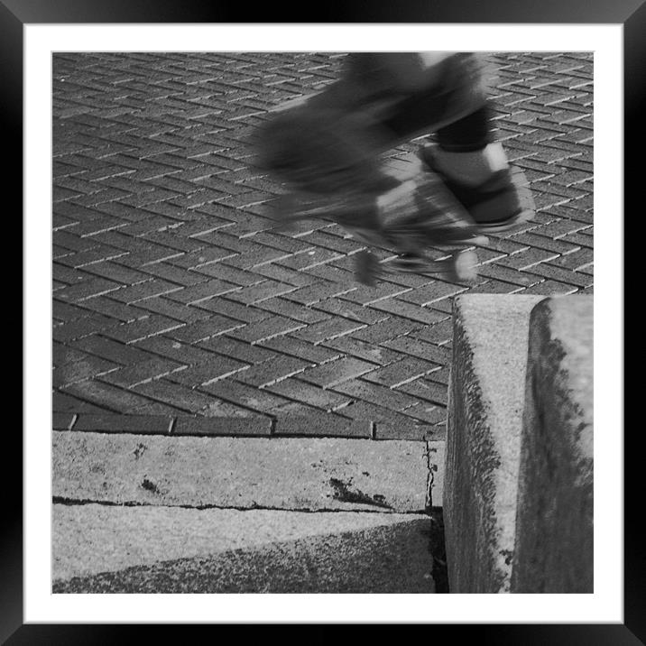 Skate Framed Mounted Print by Dave Livsey