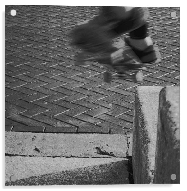Skate Acrylic by Dave Livsey