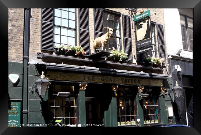The Goat Tavern, London  Framed Print by Aidan Moran
